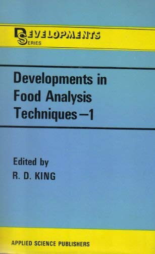 Developments in food analysis techniques (Developments series)