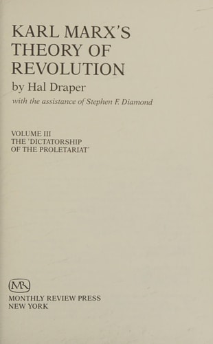 Karl Marx’s Theory of Revolution III