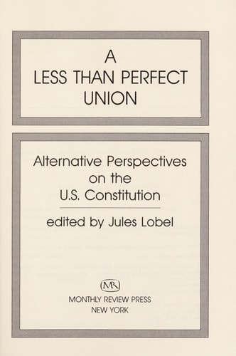 Less Than Perfect Union