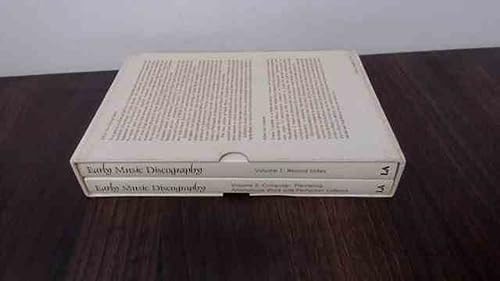 Early music discography from plainsong to the sons of Bach