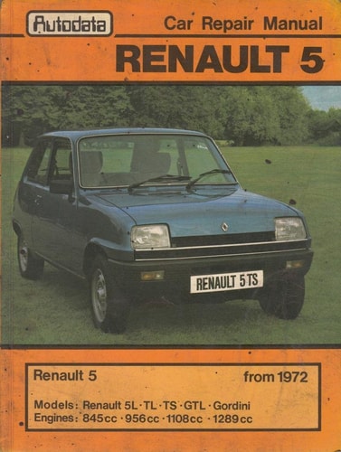 Renault 5 Car Repair Manual From 1972