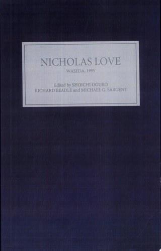 Nicholas Love at Waseda Proceedings of the International Conference, 20-22 July, 1995