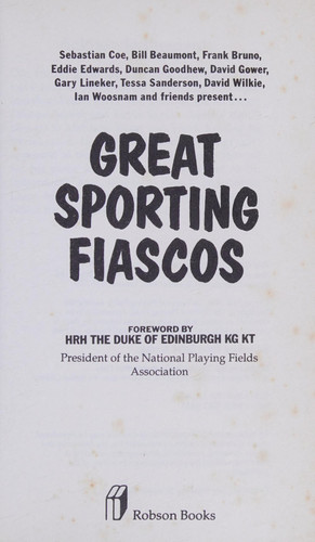 Great Sporting Fiascos