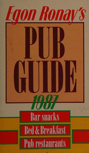 Egon Ronay 1987 Publicity Guide
