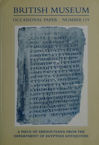 A Piece of Shenoutiana from the Department of Egyptian Antiquities (EA 71005)