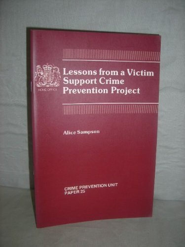 Lessons from a Victim Support Crime Prevention Project