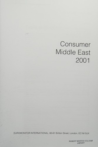 Consumer Middle East 2001