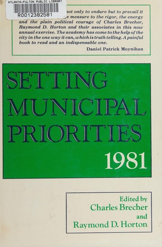 Setting Municipal Priorities, 1981