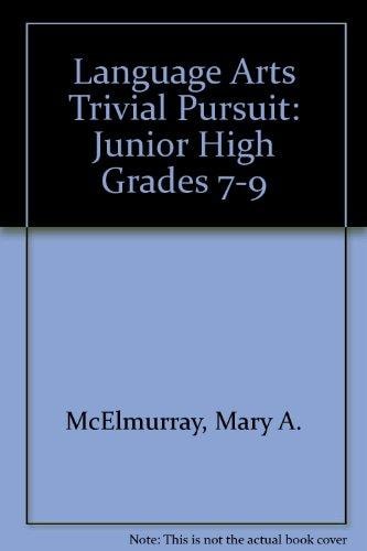 Language Arts Trivial Pursuit Junior High Grades 7-9