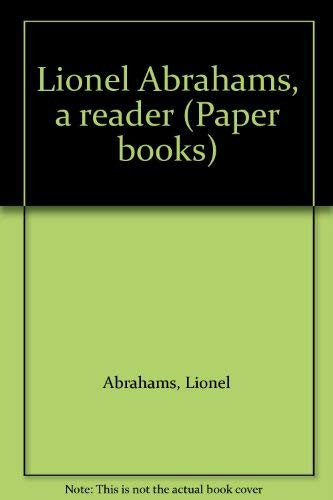 Lionel Abrahams, a reader (Paper books)