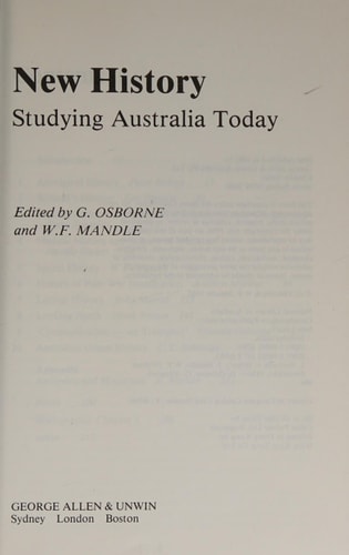 New history: Studying Australia today