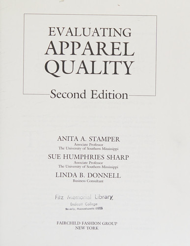 Evaluating Apparel Quality