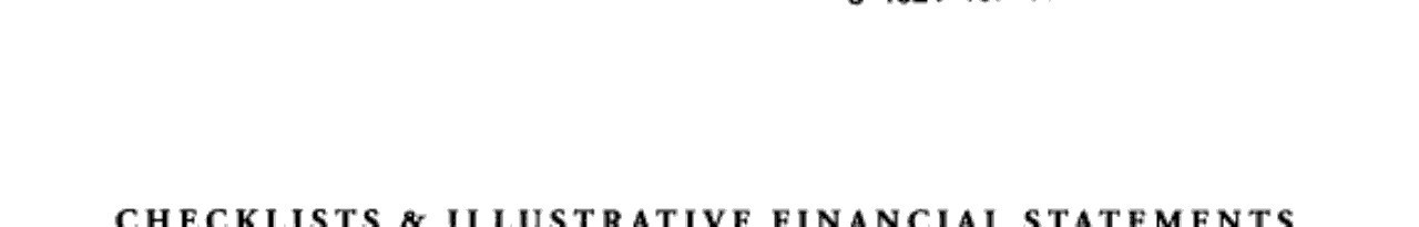 Checklists and Illustrative Financial Statements Property and Liability Insurance Entities