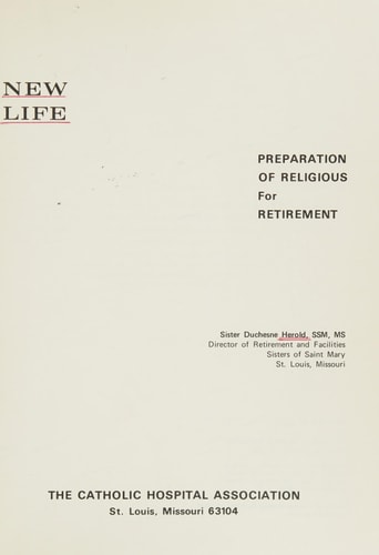 New life: preparation of religious for retirement