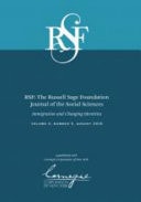Rsf: The Russell Sage Foundation Journal of the Social Sciences Immigration and Changing Identities