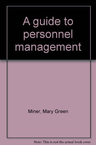 A guide to personnel management