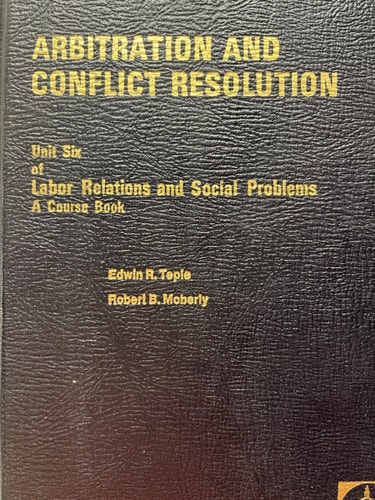 Arbitration and Conflict Resolution