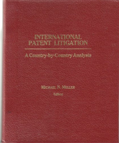 International Patent Litigation: A Country-by-country Analysis, 1989 Supplement [unknown Binding]