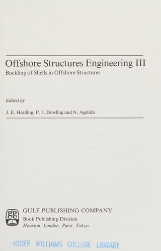 Offshore Structures Engineering III Buckling of Shells in Offshore Structures