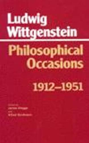 Philosophical Occasions, 1912-1951