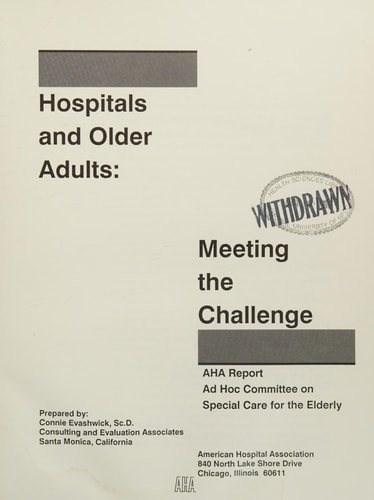 Hospitals and Older Adults Meeting the Challenge