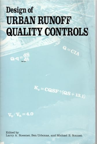 Design of Urban Runoff Quality Controls: Proceedings