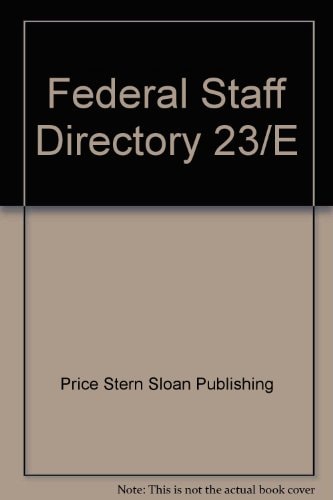 1996 Federal Staff Directory Fall 2600 biographies : containing, in convenient arrangement, useful , accurate and timely information concerning the Executive Branch of the U.S. Government and its 40 000 key executives and staff. Carefully indexed for reference by key word and individual