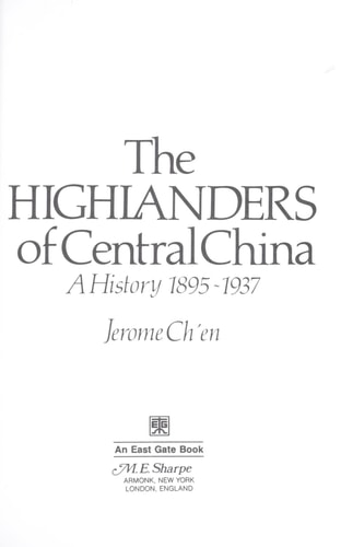 The Highlanders of Central Asia: A History, 1937-1985