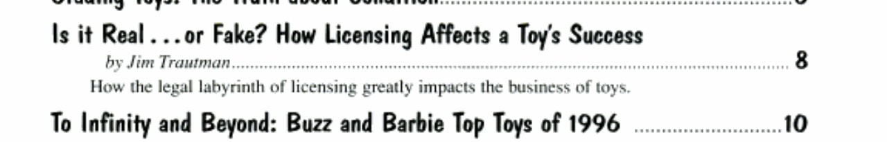 Toy Shop Annual, 1997