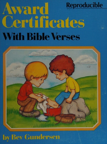 Award Certificates with Bible Verses