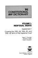 The Constitutional Law Dictionary, Vol. 1: Individual Rights, Supplement 1