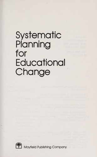 Systematic Planning for Educational Change