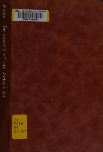 Philosophy of the inner light (Pendle Hill pamphlet ; 209)