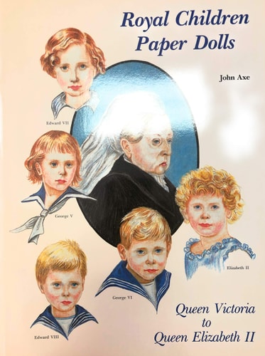 Royal Children Paper Dolls Queen Victoria to Queen Elizabeth II