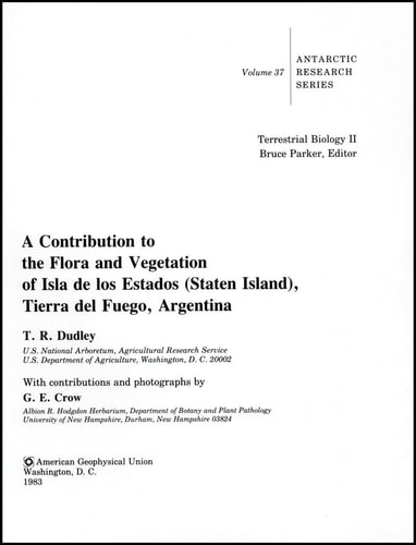 A Contribution to the Flora and Vegetation of Isla de los Estados (Staten Island), Tierra Del Fuego, Argentina
