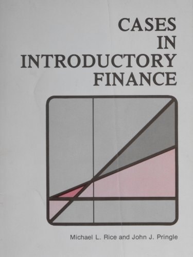 Cases in Introductory Finance