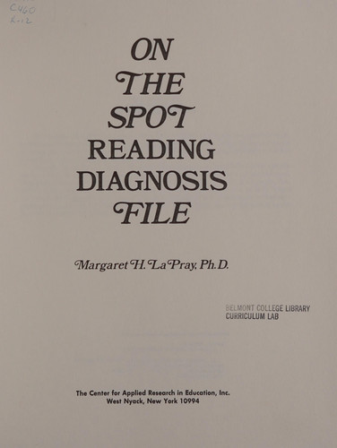 On-The-Spot Reading Diagnosis File