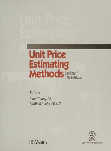 Unit Price Estimating Methods