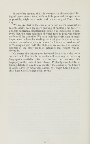 A Joseph Smith chronology