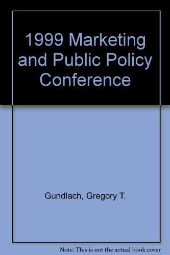 1999 Marketing and Public Policy Conference Proceedings