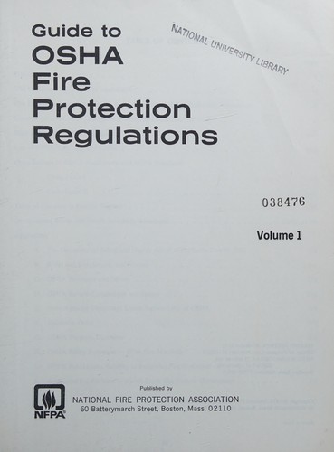 Guide to OSHA Fire Protection Regulations