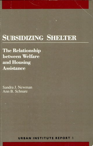 Subsidizing Shelter