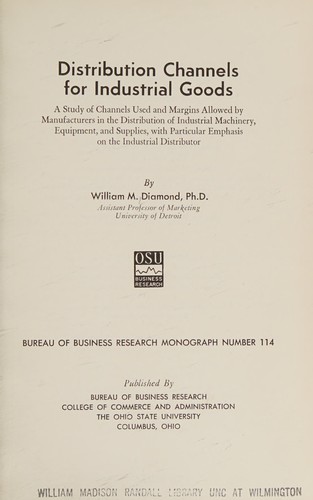 Distribution Channels for Industrial Goods