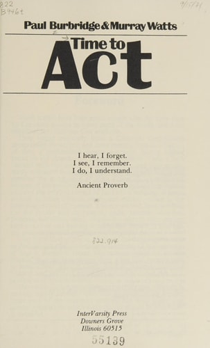 Time to Act