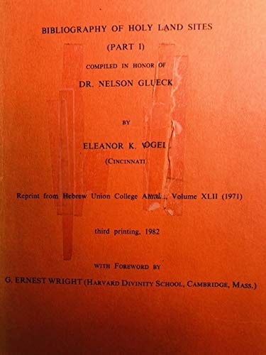 Bibliography of Holy Land Sites