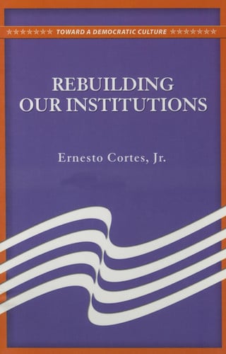Rebuilding Our Institutions
