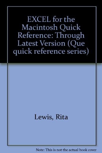 Excel Four for the Mac Quick Reference