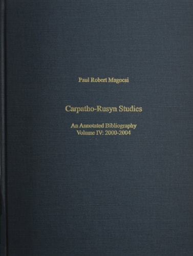 Carpatho-Rusyn Studies: 1995-1999