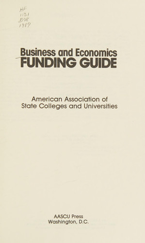 Business and Economics Funding Guide