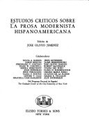 Estudios Criticos Sobre LA Prosa Modernista Hispanoamericana